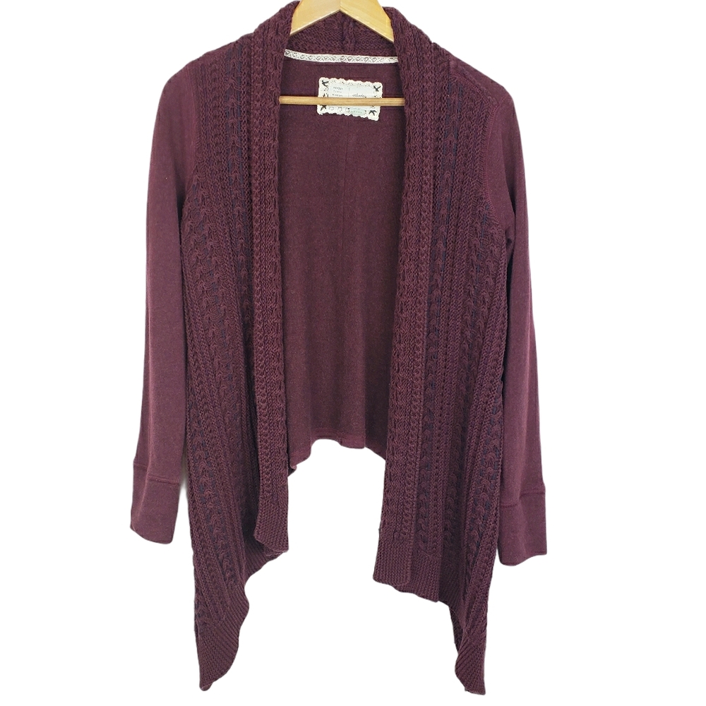 Anthro Saturday sunday burgundy Neela cardigan
